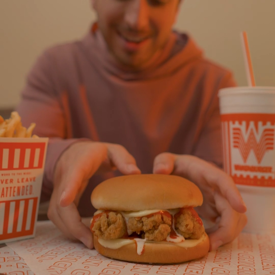 Spooky season? ❌ Spicy season? ✅ The Buffalo Ranch Chicken Strip Sandwich is BACK. Grab one, if you dare! 👻