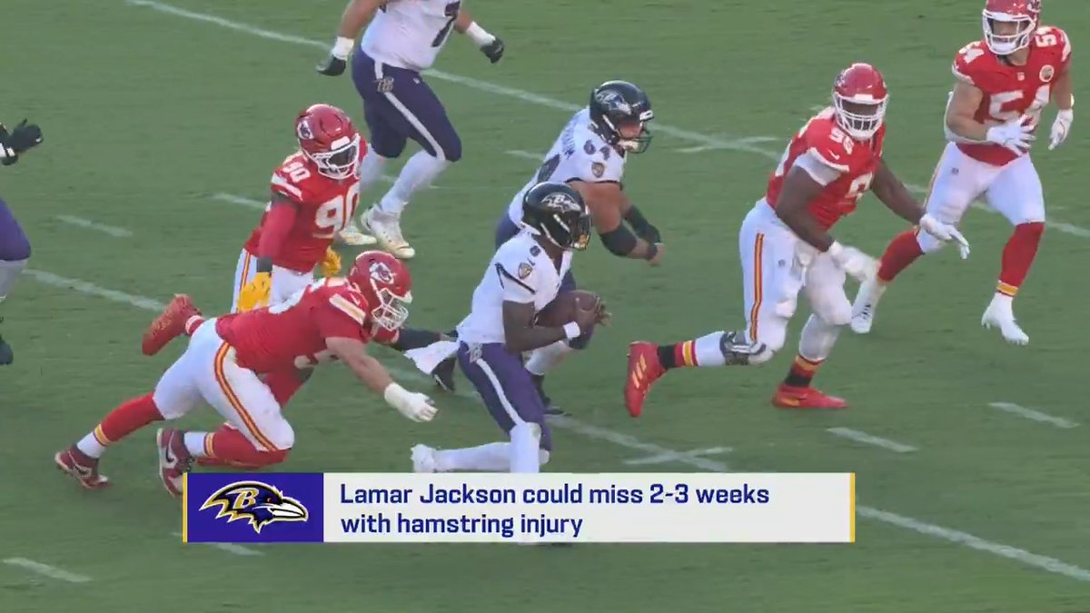 Lamar Jackson's hamstring injury is more "week-to-week" than 2-3 weeks, and he will try to play this week, per Ian Rapoport.