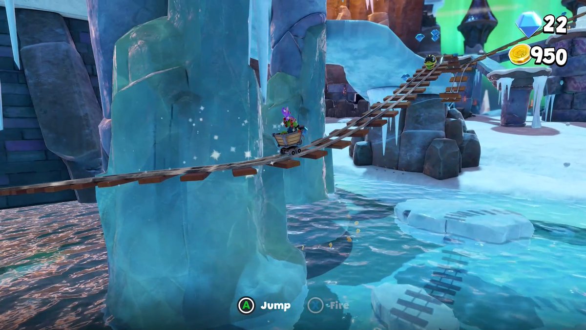 Hold on to your quills! 🚂💎 Kartos is back to take you on a gem-collecting, cannonball-blasting, gap-jumping ride you won’t forget. Yooka-Replaylee launches October 9th — are you ready to ride?