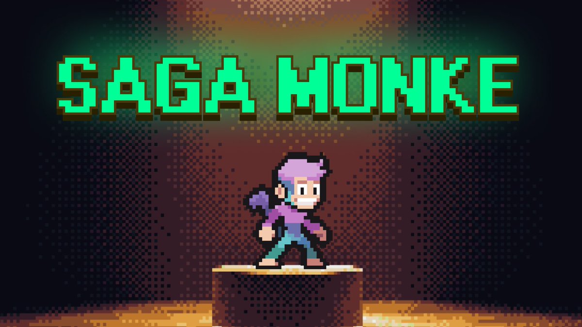 Introducing New Character - Saga Monke Powered by our synergy with saga monkes Enjoy playing as this lovely monkey, armed with a pile of bananas and ready to throw them at the mobs! 🍌