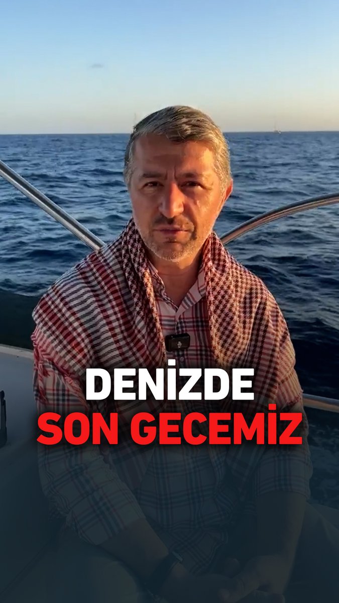 Korkuyoruz ama İsrail’den değil, Gazze’nin kıyılarında bekleyen çocuklara ulaşamamaktan korkuyoruz... #MyAgendaSumud #GlobalSumudFlotilla #BreakTheSiege #FreePalestine #SailToGaza #GlobalMovementToGaza