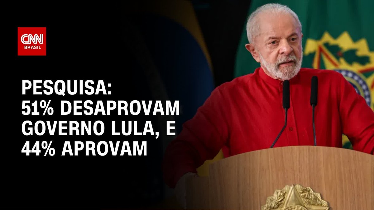 Pesquisa: 51% desaprovam governo Lula, e 44% aprovam; assista #BastidoresCNN