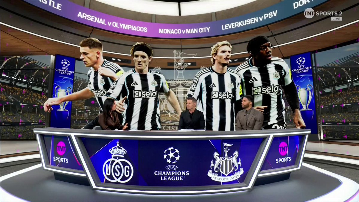"I was going to say he's had to learn a new language... Geordie" 🤣 Shay Given and Joleon Lescott analyse Newcastle's pace out wide and their new man Nick Woltemade through the middle 👀 📺 TNT Sports &amp; discovery+ UK