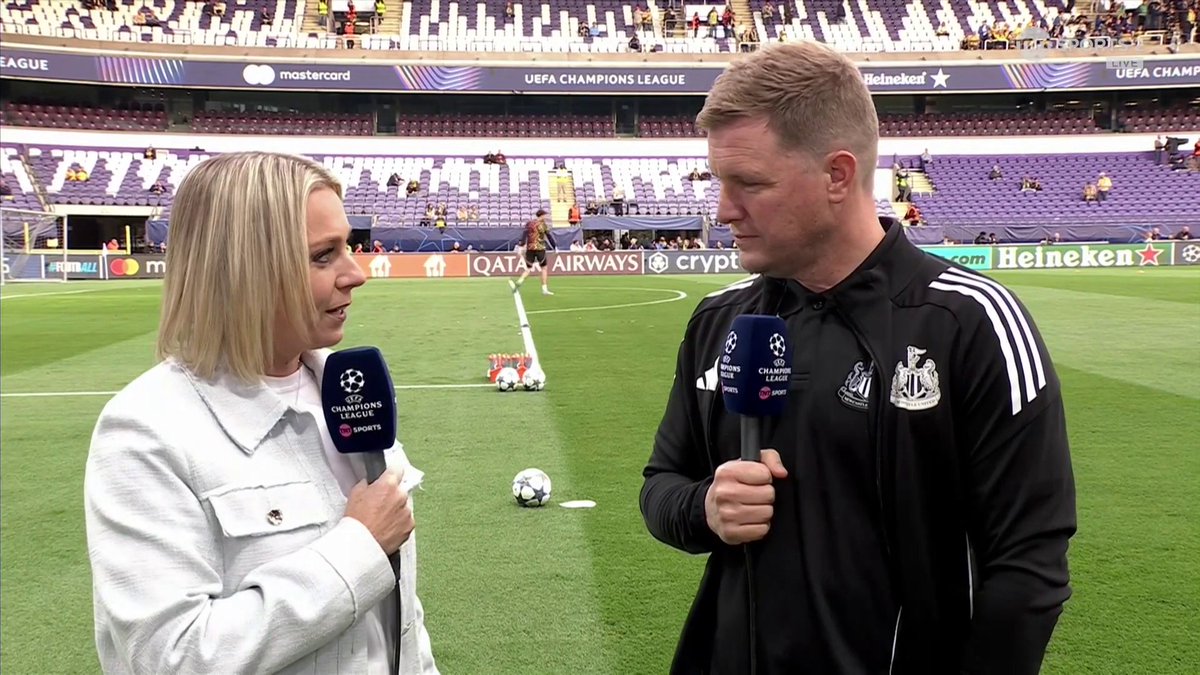 Eddie Howe gives his pre-match thoughts insisting Newcastle's 'performance' is important tonight as well as just the result. 🎙️ Emma Dodds 📺 TNT Sports &amp; discovery+ UK