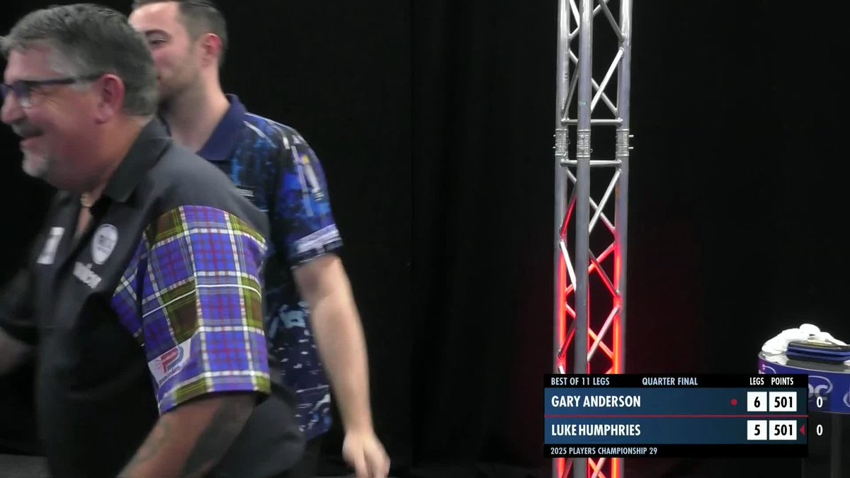 ANDERSON INTO THE SEMIS! Gary Anderson stops the world number one's fightback, as The Flying Scotsman beats Luke Humphries 6-5 in a brilliant contest! 📺 #PC29
