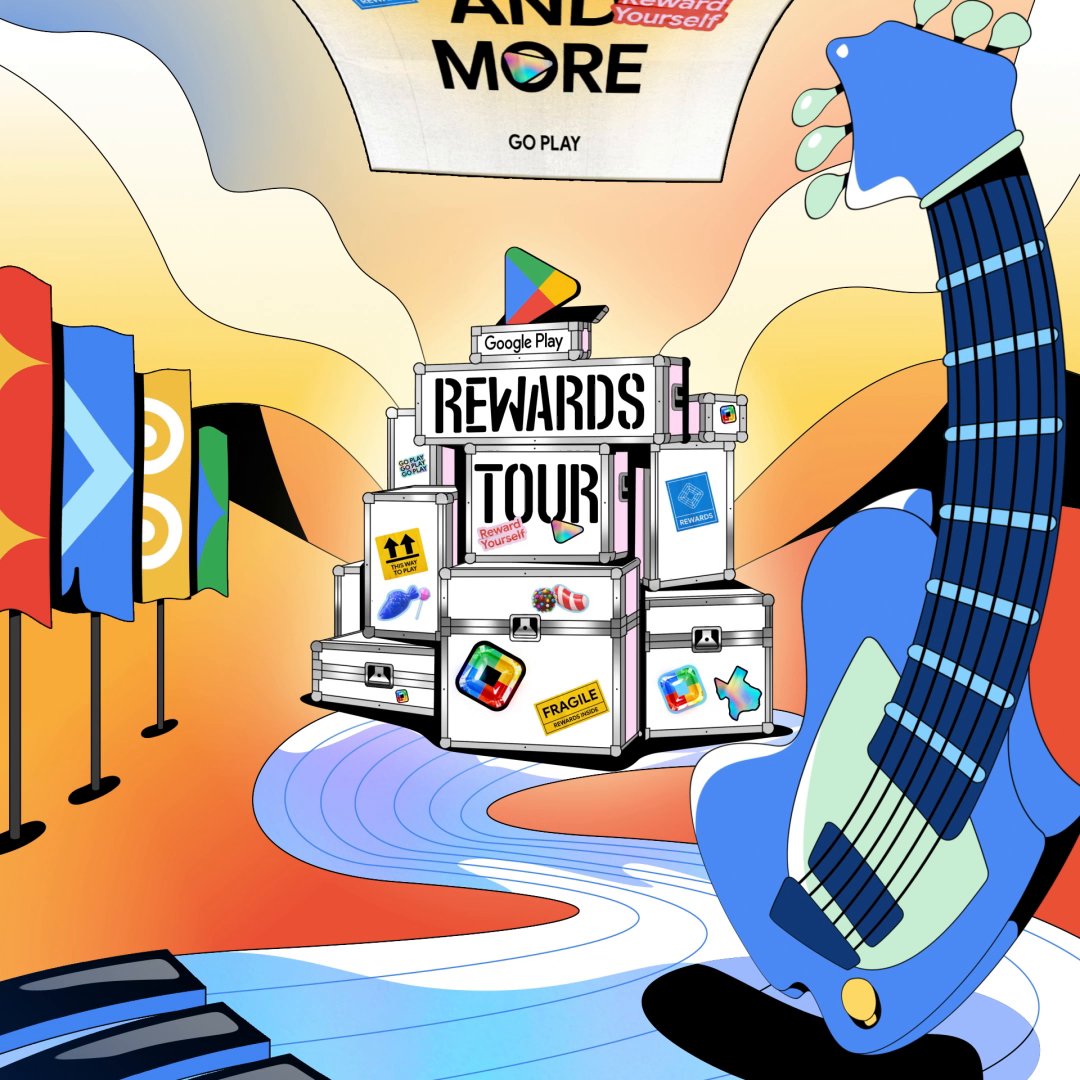 The Google Play Rewards Tour is about to hit the stage. 🎸🤘 Google Play Points members, get closer to the music you love during ACL Festival. We’re dropping road cases filled with merch from MARINA and ROLE MODEL, exclusive Candy Crush Saga bundles for Play Points members, and more. Live on Google Play and in Austin starting October 3. #GoPlay