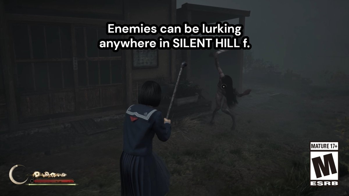 Resources are limited, so choose your battles wisely 🔪 Sometimes the best option is to run... but danger lurks around every corner 🌸 ⛩️ #SILENTHILL #SILENTHILLf