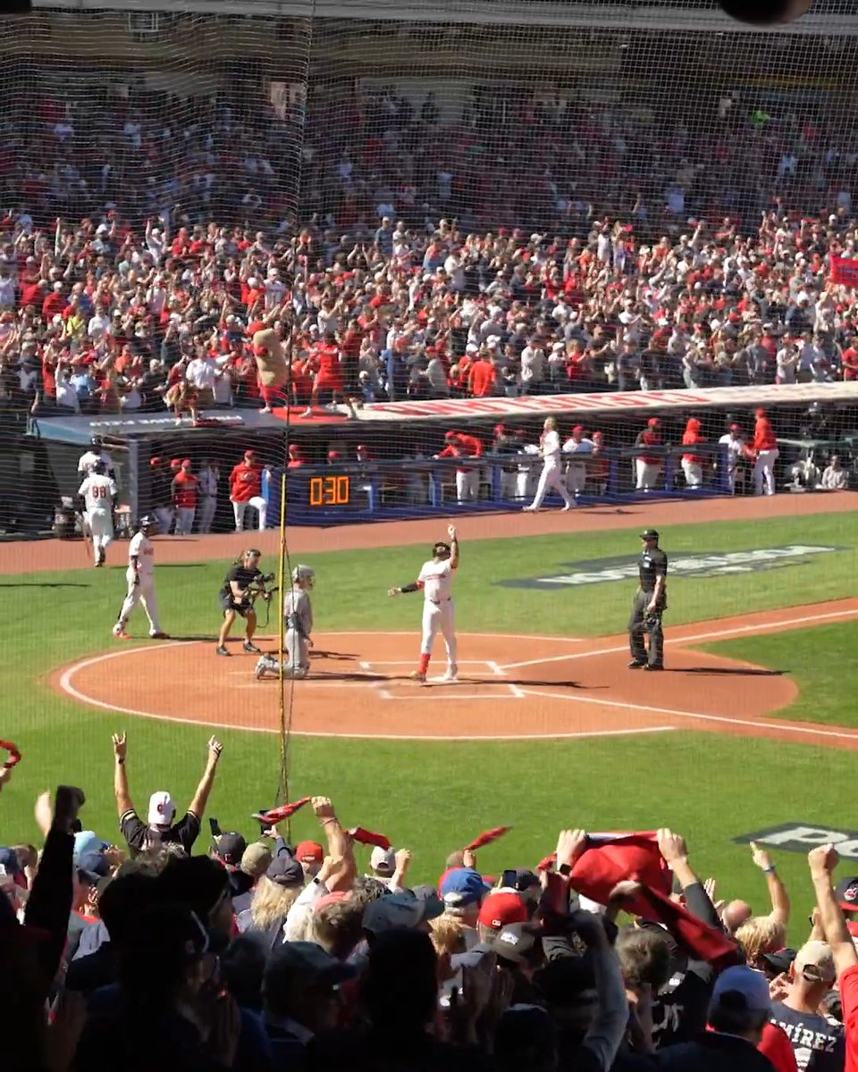 George Valera launches one out in his second career #Postseason at-bat!