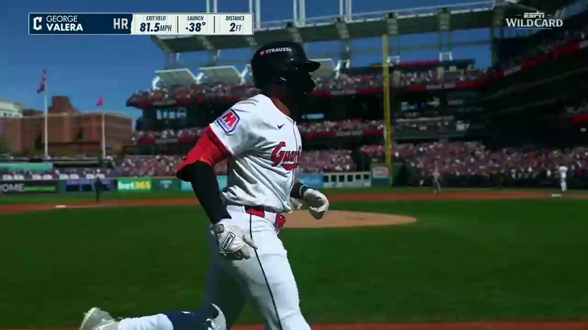Congratulations to George Valera on the shortest home run in Major League Baseball history!