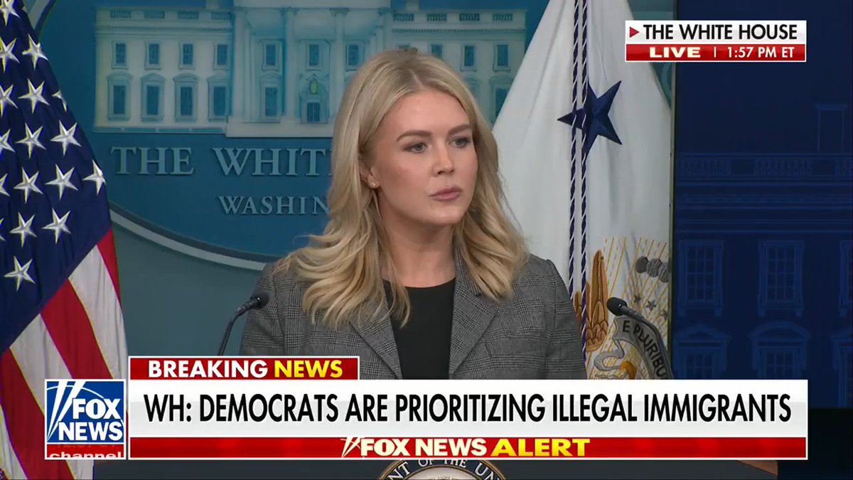 REPORTER: “When would these layoffs begin?” KAROLINE LEAVITT: “Two days, imminent, very soon. You will expect more announcements right now.” REPORTER: “Is it just not clear—” LEAVITT: “No, is not unclear. All of those things are very synonymous with one another."