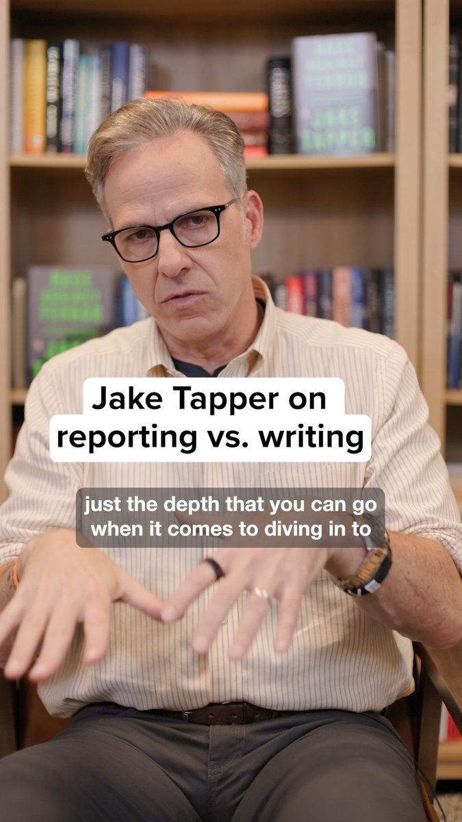 Veteran daily news reporter and #1 New York Times bestselling author Jake Tapper 🦅 describes the similarities and differences between the two, and how his investigative journalism experience helped him research and write his newest book, Race Against Terror. Get ready to start reading on October 7.