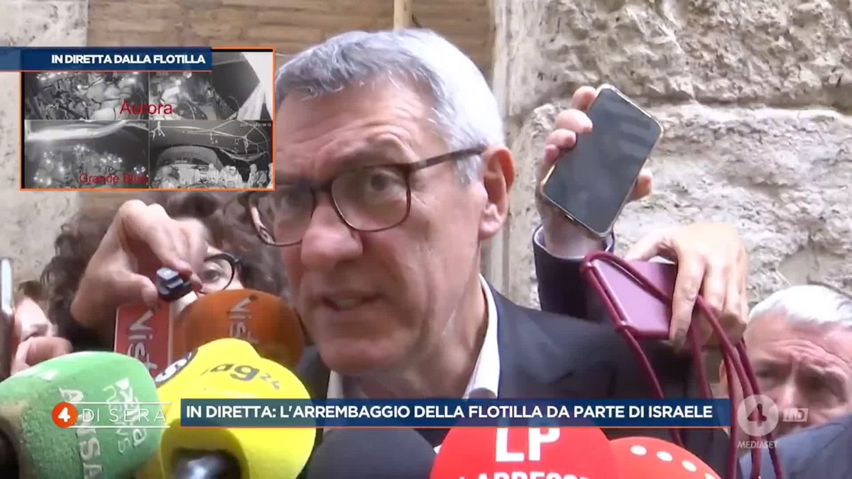 Maurizio Landini: "Se ci sarà il blocco della #flotilla, dichiareremo lo sciopero generale" Cosa ne pensate? #4disera in diretta su #Rete4 e in streaming su Mediaset Infinity
