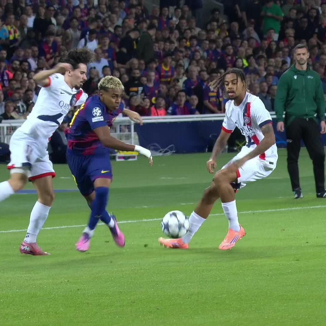 Yamal nimmt das Duell mit Mendes persönlich #UCL #DAZNmoment