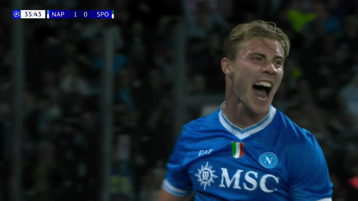 ¡TREMENDO JUGADÓN DE DE BRUYNE, ASISTENCIA Y GOL DE HOJLUND PARA EL 1-0 DEL NAPOLI! 📺 Toda la #UCL por #DisneyPlus Plan Premium