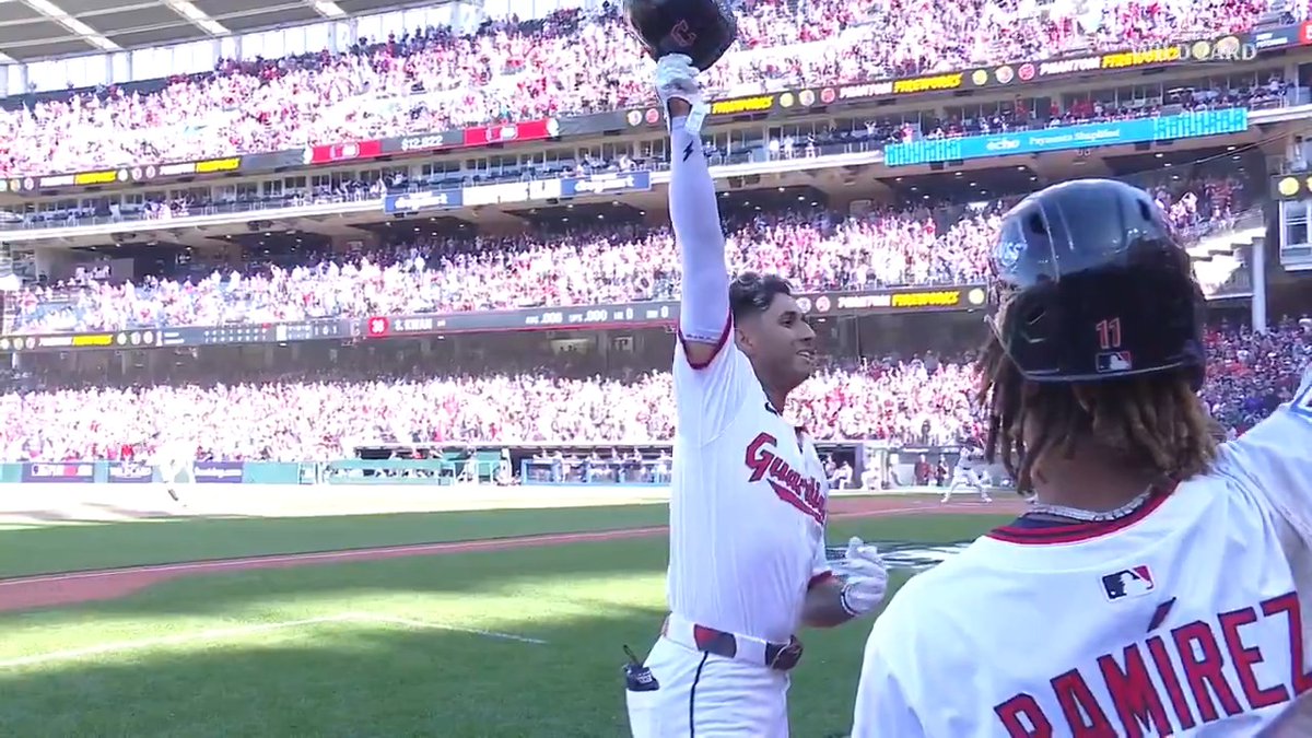 Walk-off homer in Game 162 Go-ahead homer in Wild Card Series Game 2 Brayan Rocchio is SO CLUTCH! #Postseason