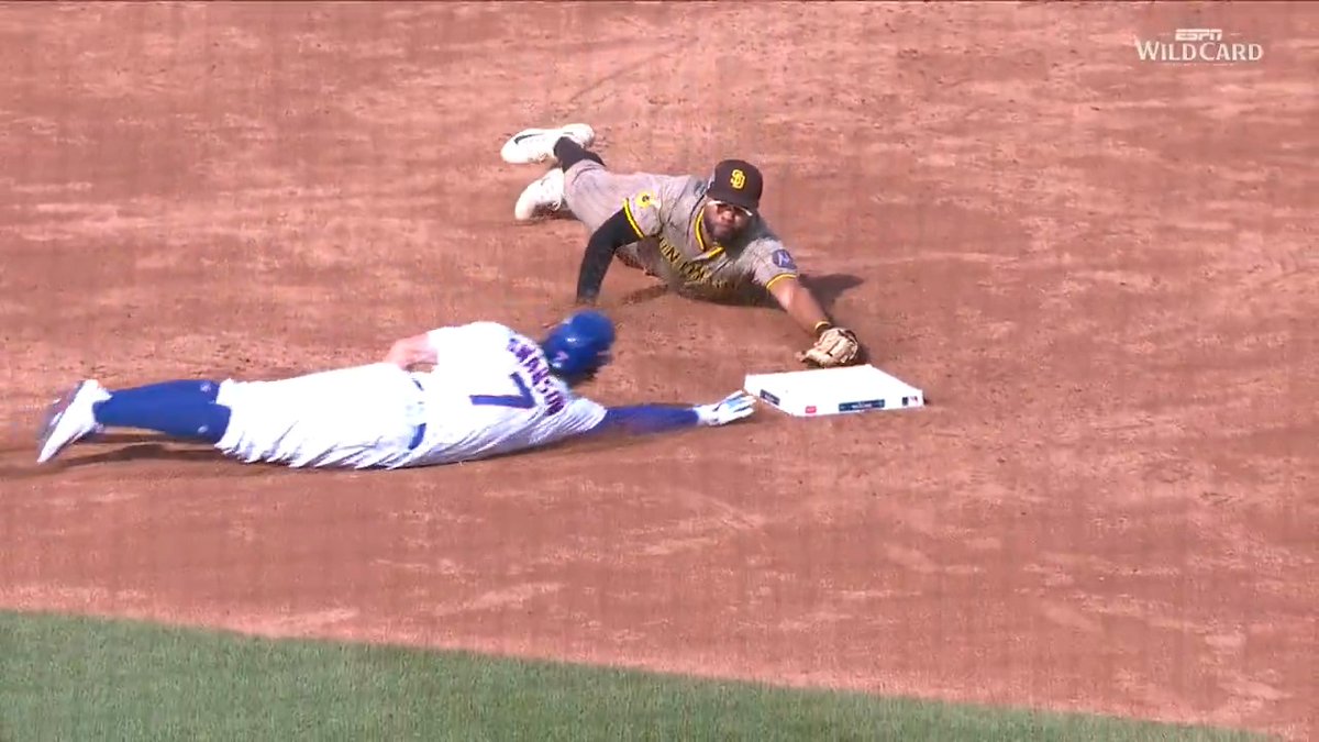 A game of inches 😱 #Postseason
