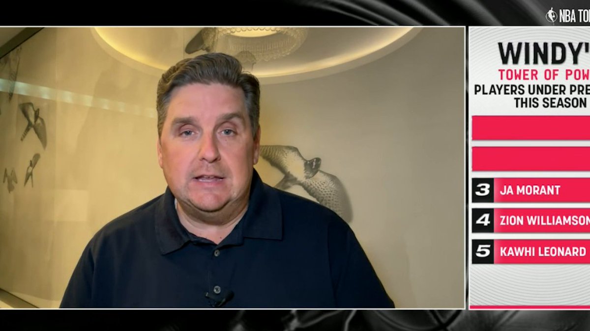 .Brian Windhorst presents his "Tower of Power" 🔥
