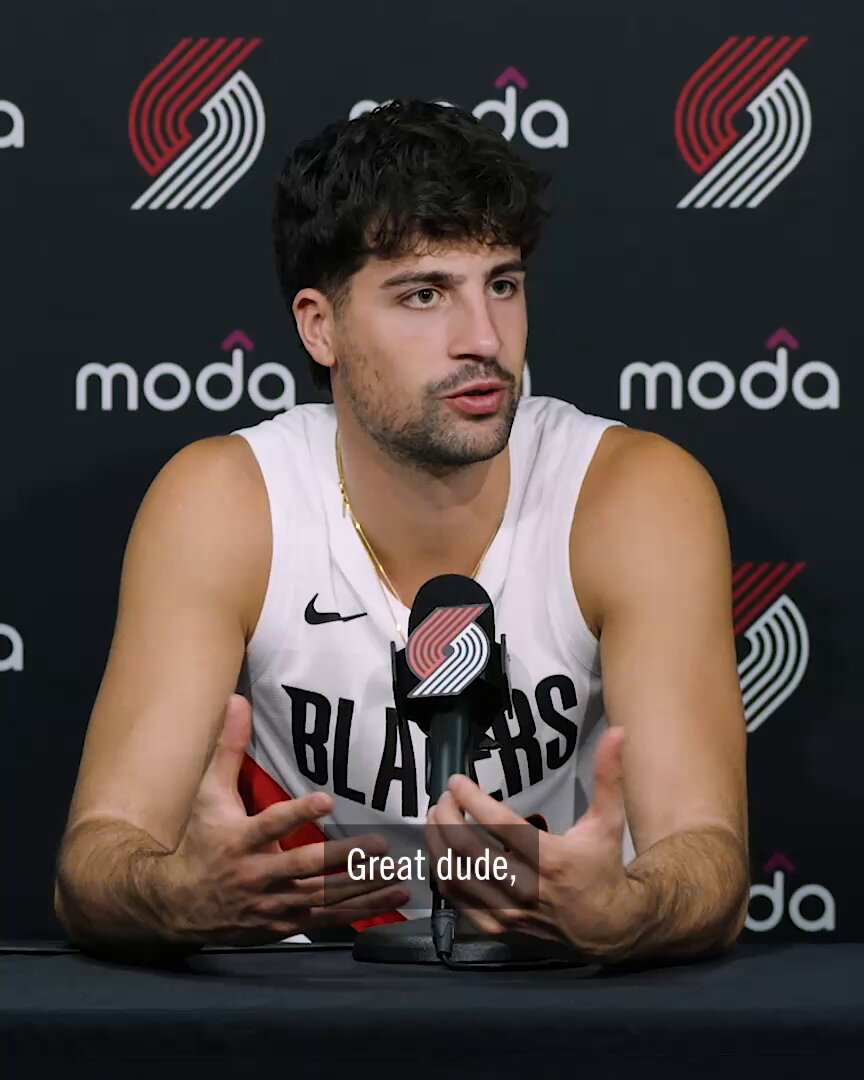 "I want to give this city a championship as much as he does." ❤️ Deni Avdija on sharing Damian Lillard's dream to win a championship in Portland.