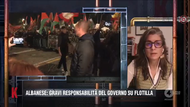 - Secondo lei, queste manifestazioni sono la spia di un clima d'odio o possono essere utili a Gaza? - Ma lei l'avrebbe fatta questa domanda a chi cercava di irrompere nei ghetti durante il fascismo? #RealPolitik #Flotilla