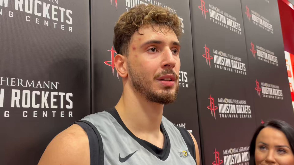 It was hard to catch NBA games growing up in Turkey, but Alperen Sengun told us he used to watch Kevin Durant highlights and called him a “childhood hero”.