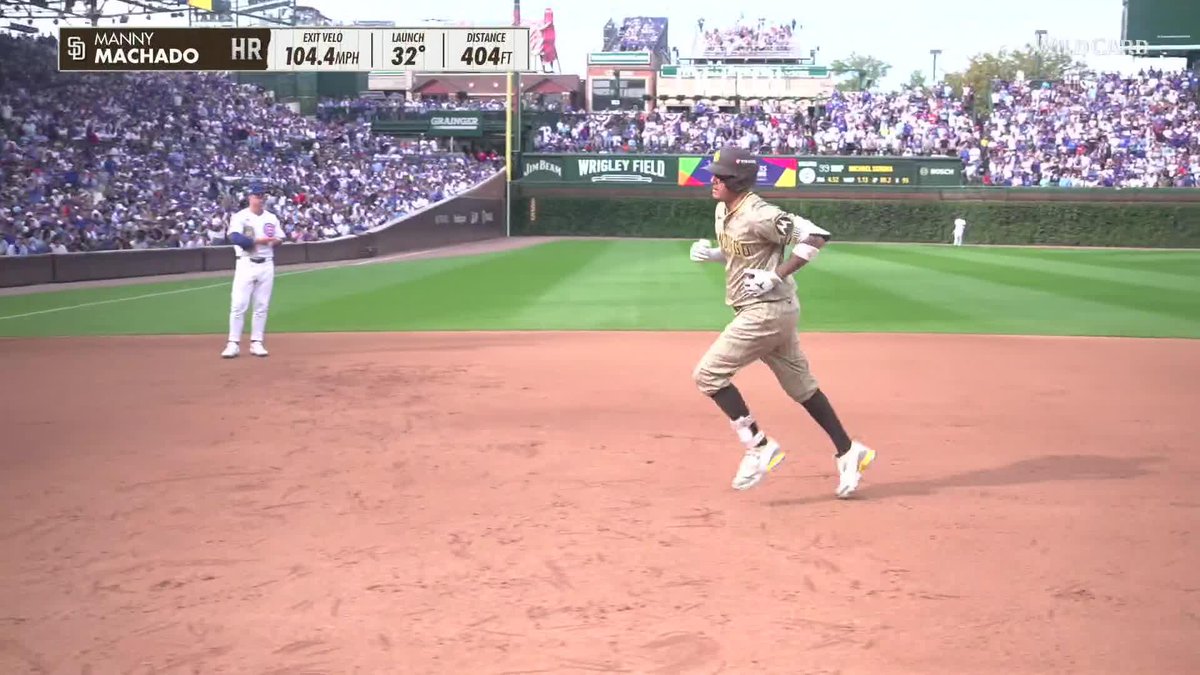 Manny Machado with the first pitch home run to extend the Padres lead‼️ Watch now on ABC and the ESPN App 🍿