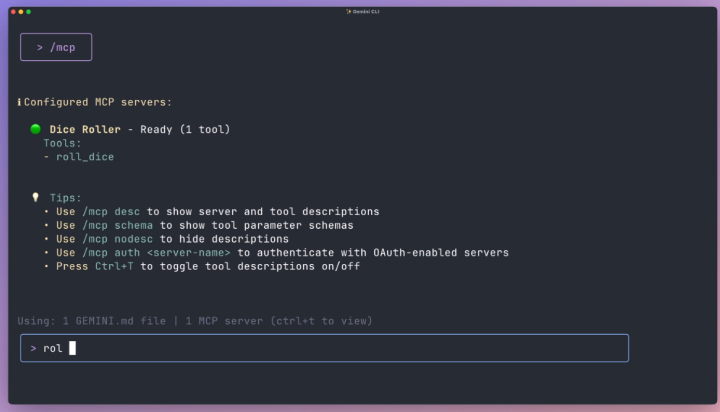 Gemini CLI now integrates with FastMCP, Python's leading library for building MCP servers! Effortlessly connect your custom MCP tools and prompts, directly to Gemini CLI! Read the announcement→