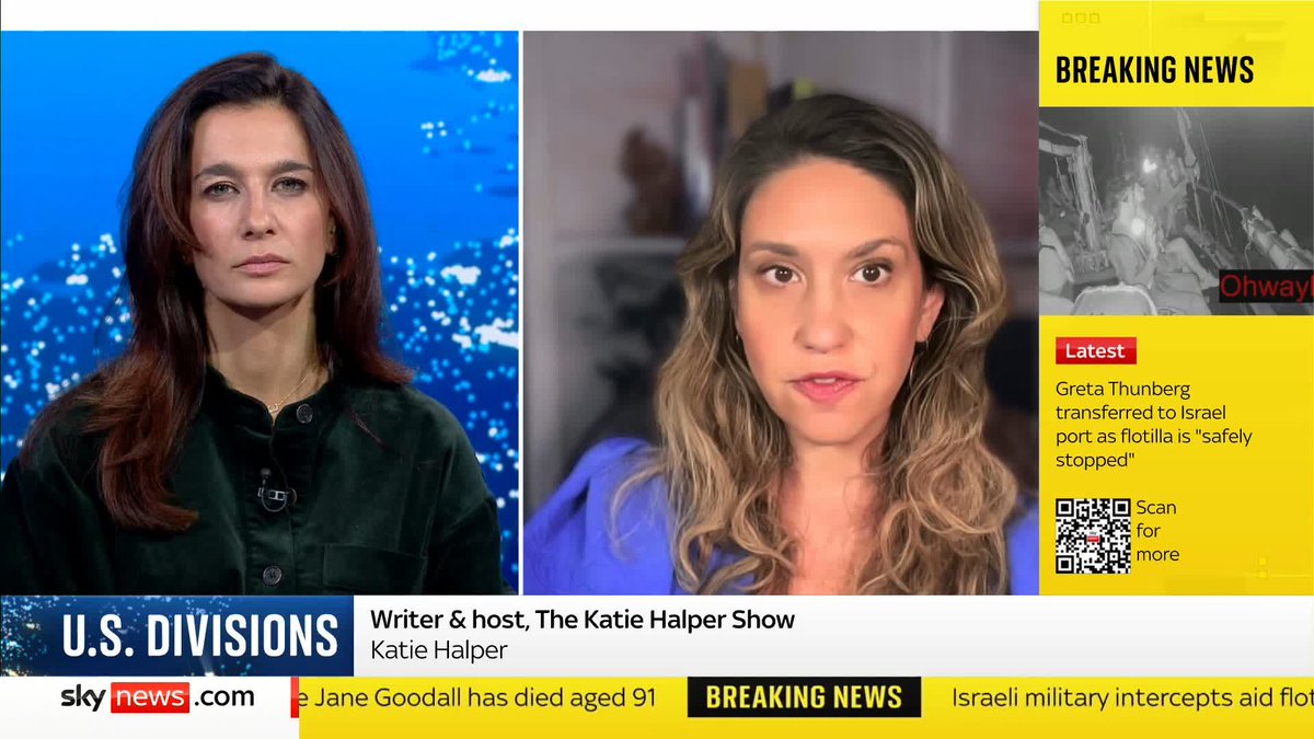 "You can mourn someone's death without celebrating their life" Host of The Katie Halper Show, Katie Halper, speaks to Yalda Hakim about the political polarisation following Charlie Kirk's death. 📺 Sky 501 and YouTube
