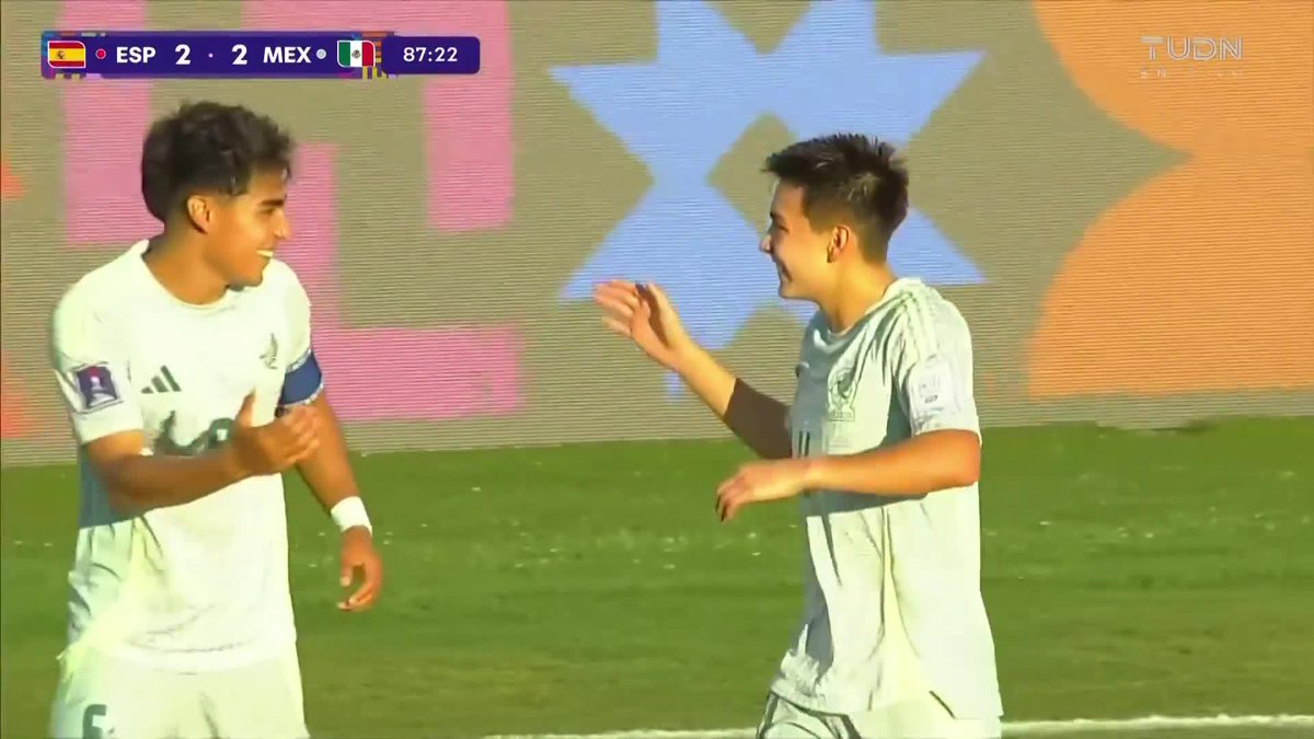 #Sub20 | Aquí está el GOOOOOOL, baaaanda.😍🇲🇽 Tremendo lo de Gil Morita. Octavo mexicano que marca doblete en Copa Mundial Sub-20 #ProyectoSelecciones 💚🤍❤️