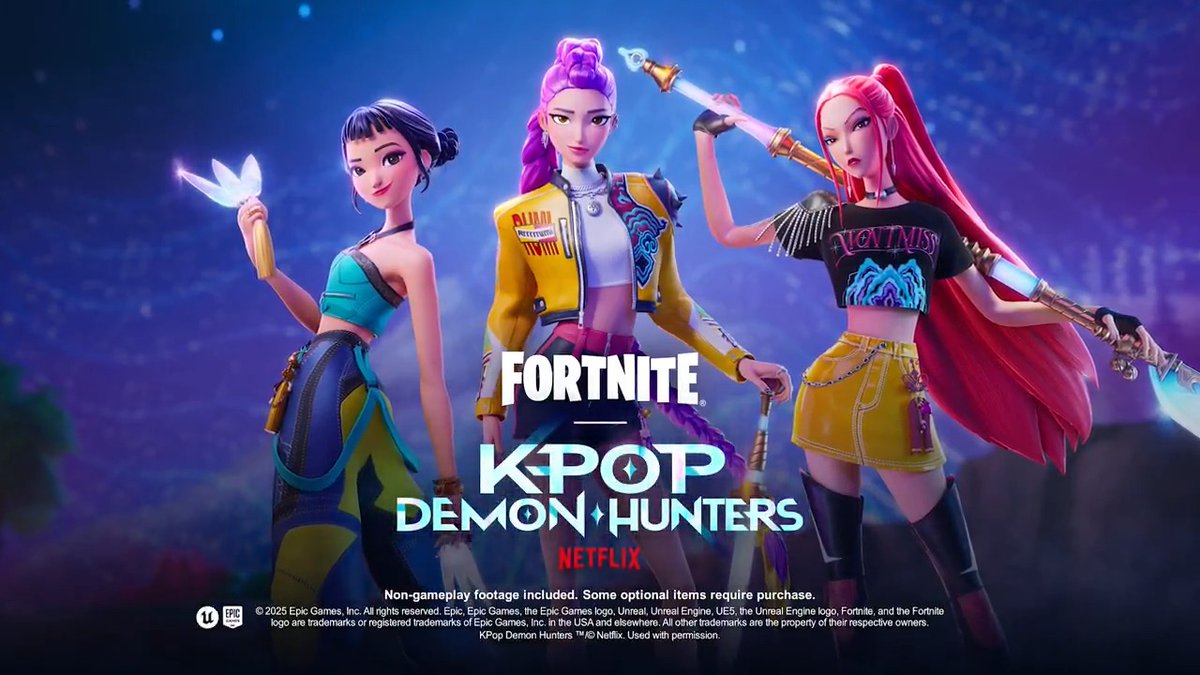 KPop Demon Hunters are ready to seal the honmoon in Fortnite's new Demon Rush limited-time mode. Jump in Oct 2: