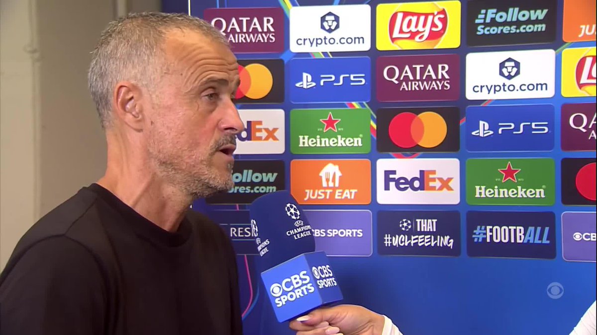 "We are a team. We play with the same identity." Luis Enrique tells Anita Nneka Jones about PSG's approach against Barcelona today 👇