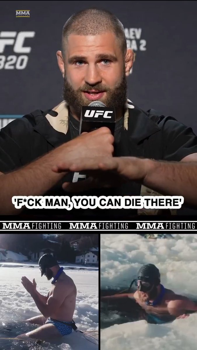 So Jiří Procházka… What went through your mind when you decided to swim 30 meters under a frozen lake? 🥶 "F*ck man, you can die there."