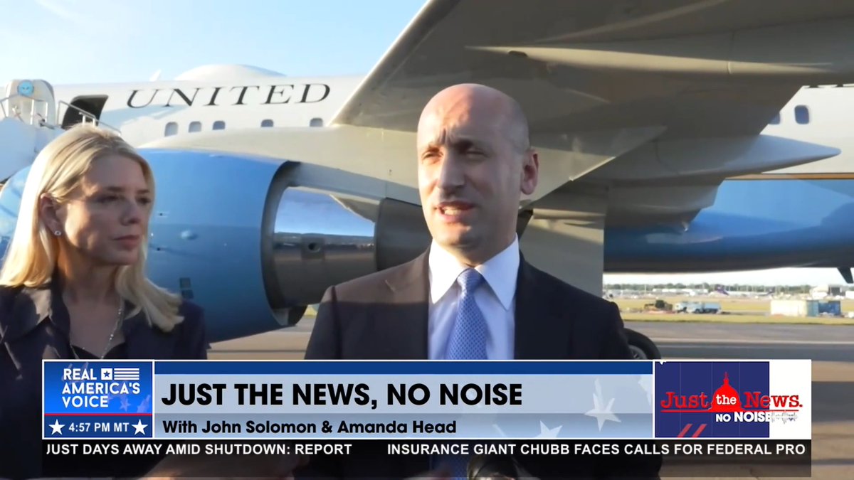 “IT’S REVOLTING” “To try to give free healthcare to illegals…is sinful…It’s revolting.” - Stephen Miller blasts Dems for the government shutdown. @BrianGlennTV John Solomon