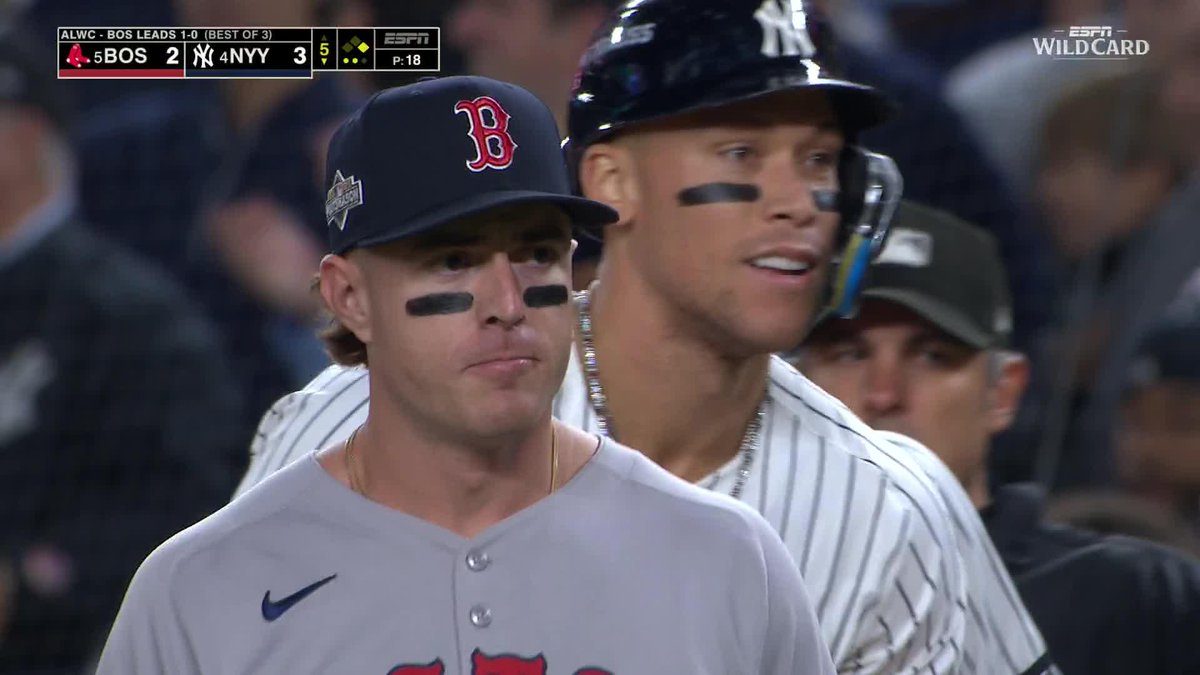 Aaron Judge drives in the go-ahead run after a drop from Jarren Duran 👀 Watch Red Sox-Yankees on ESPN and the ESPN App