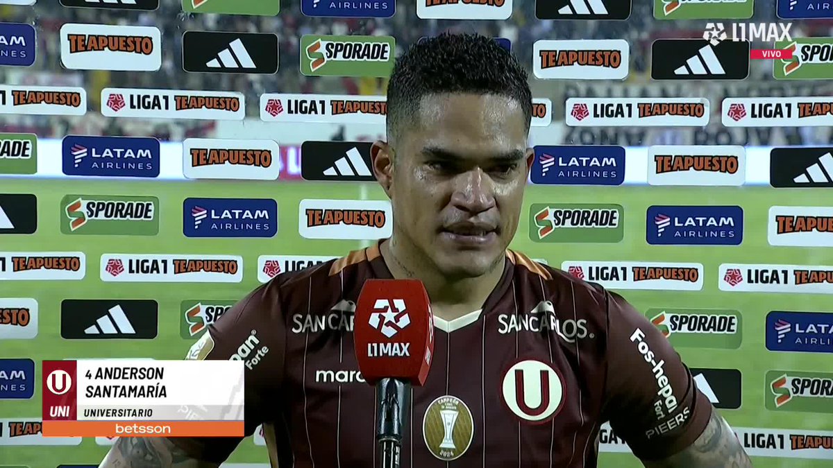 🎙️Santamaría: "HICE UNA BUENA ELECCIÓN VENIR A LA U" "Desde muy chico he ido a la Trinchera Norte, entonces te enamora estar acá" #AlianzaAtlético 0-2 #Universitario 📺 Conoce cómo ver L1MAX en vivo 👉 #L1MAX #EnCaliente #TorneoClausura2025