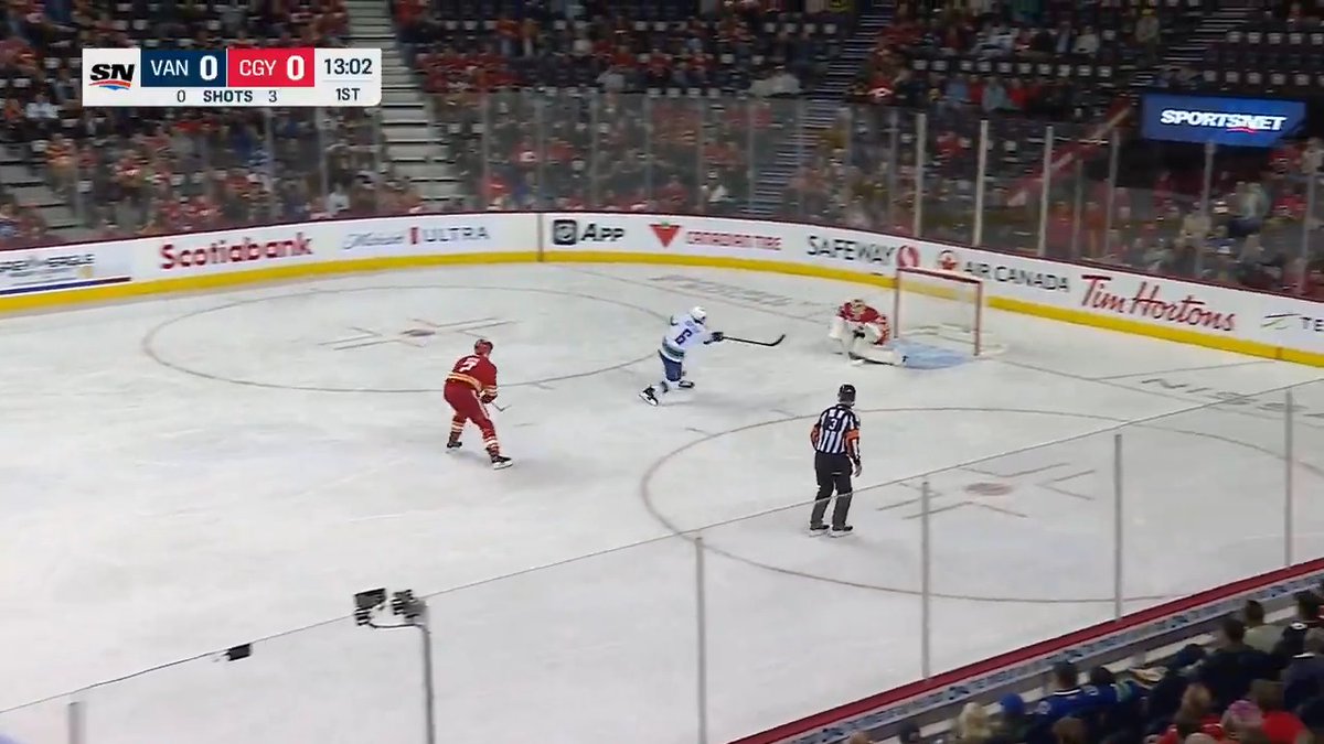 There's only a few players in the League who can make a pass like this look so easy. 😳 Quinn Hughes is one of those players.