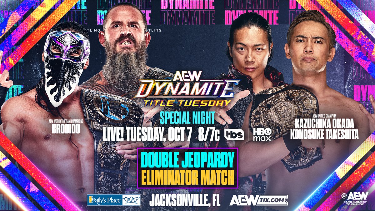It’s a huge night for The Invisible Hand Family with two new members added to the ranks. But as attention turns to next week, can Kazuchika Okada & noname stay on the same page? Watch #AEWDynamite’s 6th Anniversary LIVE on TBS & HBO Max