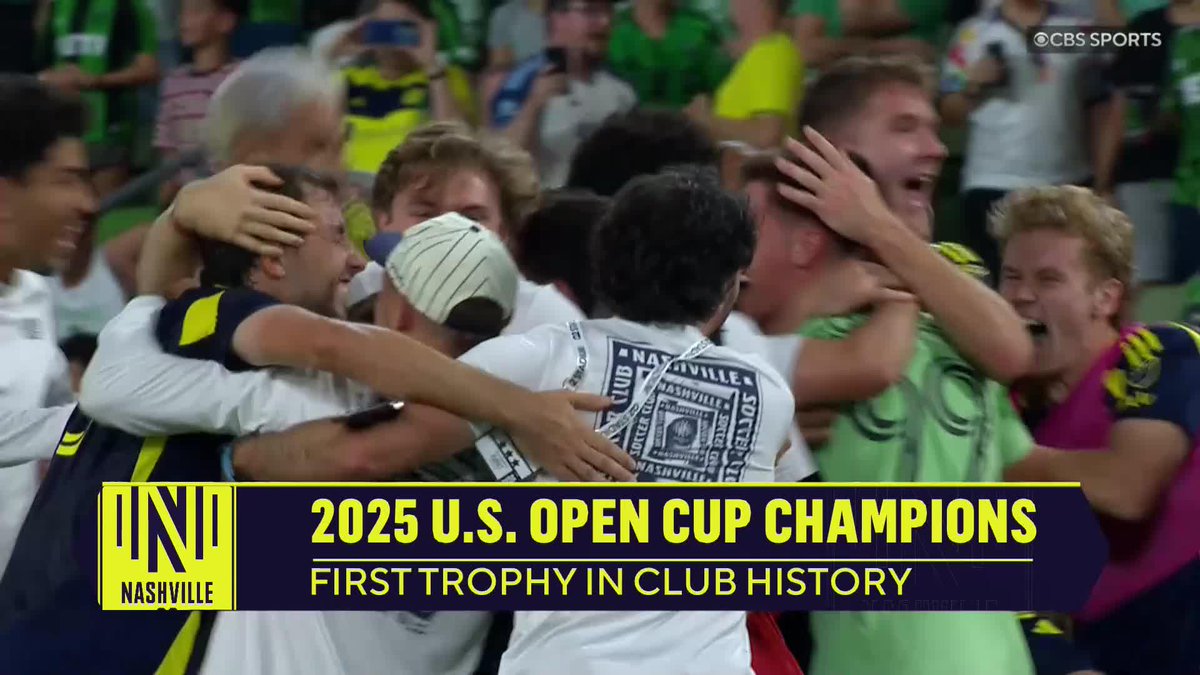 HISTORY MADE! The first trophy in the history of Tennessee professional sports belongs to Nashville SC as they claim the U.S. U.S. Open Cup title! 🇺🇸🏆