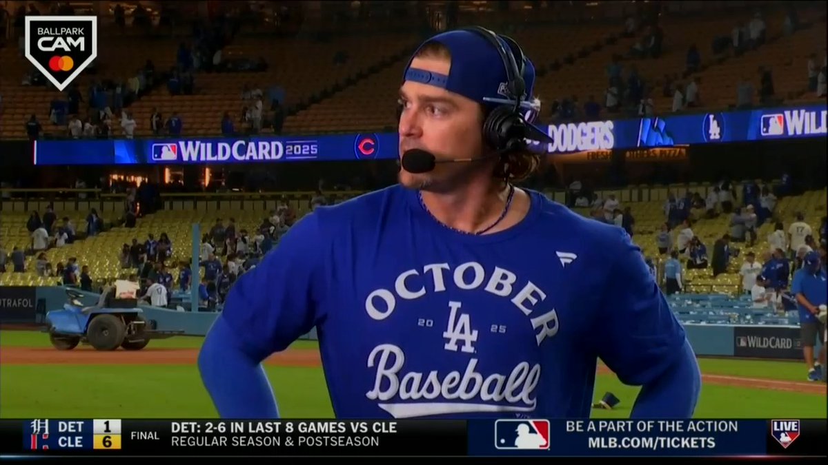 #Postseason Kiké Hernández is built different! The Los Angeles Dodgers outfielder joined us on #MLBTonight after completing the sweep of the Reds.
