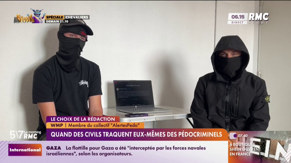 🚨 Certains sont passionnés par le crime, les faits divers, d’autres en font leur hobby à plein temps ! Et plus précisément certains citoyens traquent les pédocriminels en ligne et ce n’est pas du tout du goût des autorités. #LeMorningRMC