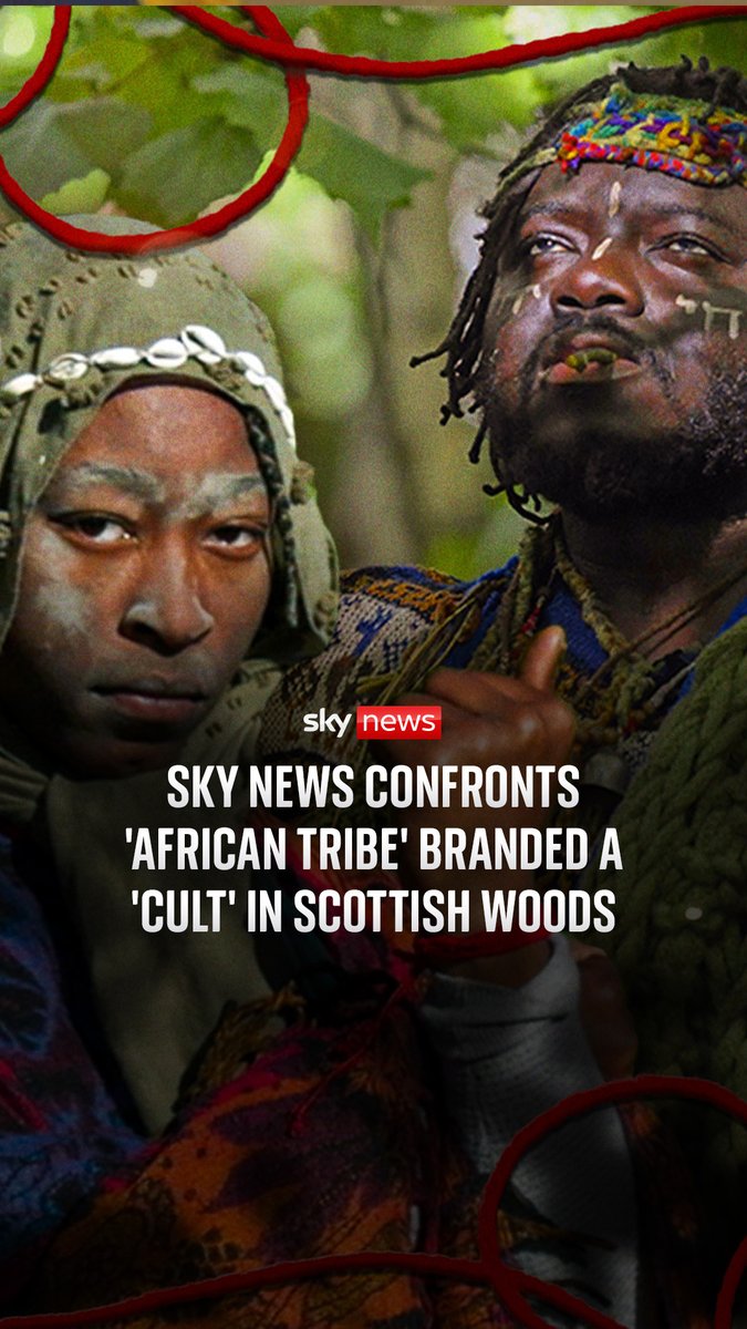 There are claims a self-proclaimed African tribe living in Scottish woodlands are a 'cult' who have brainwashed, lured and coerced a young woman from America to join them. Sky's Scotland correspondent Connor Gillies has been investigating. 🔗 Read more: