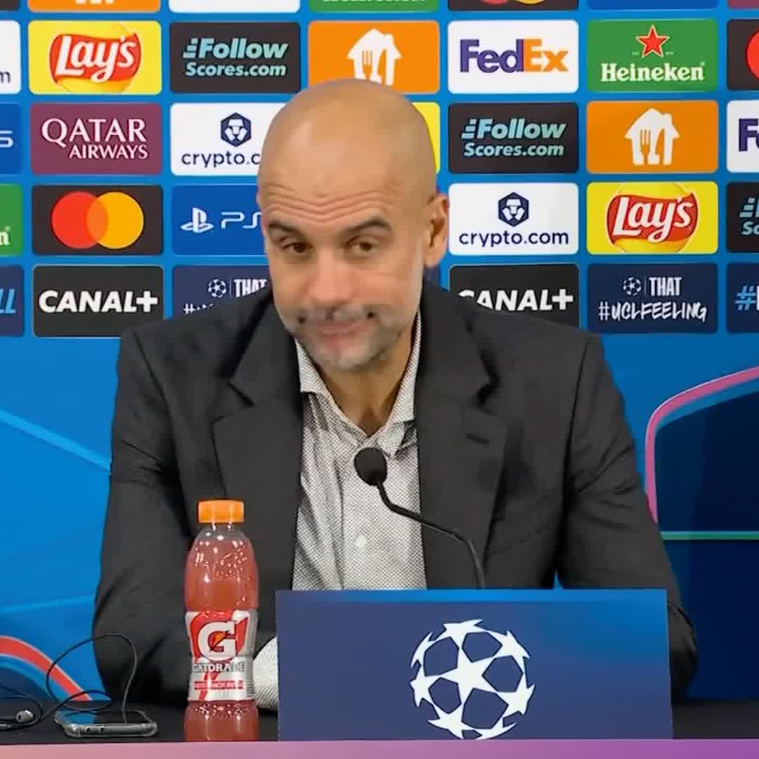 "We created a lot of chances and I'm really pleased for that" š¬ Pep Guardiola remains happy with Manchester City's performance, however has 'nothing' to say about the referee following a controversial Eric Dier penalty which gave Monaco a point šµ
