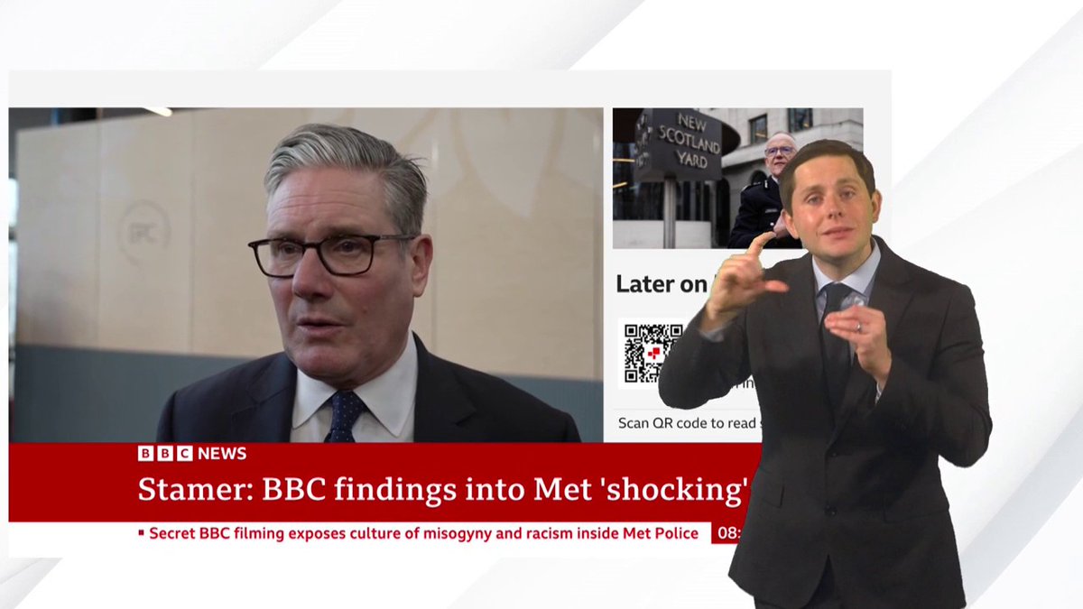 "It's shocking" - Met Police Commissioner Mark Rowley "needs to be very robust in his response" UK PM Keir Starmer reacts to BBC Panorama investigation that found misogyny and racism inside the Met Police Follow live: