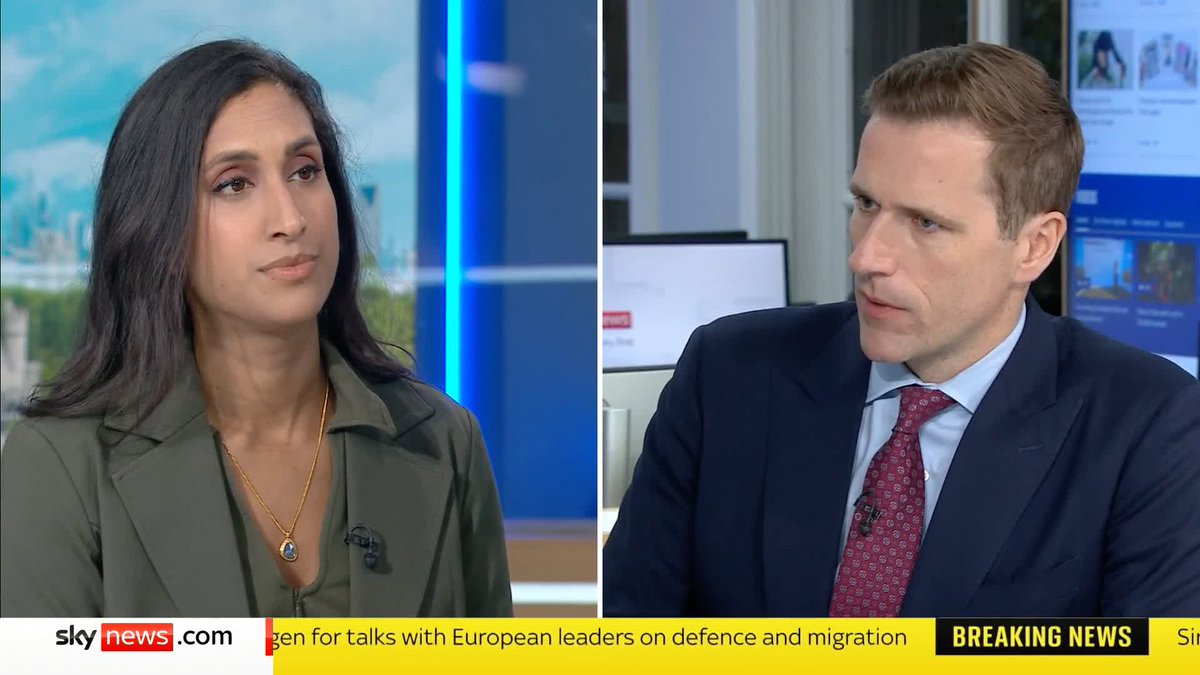 🗣️ 'We need to re-think our energy strategy to put cheap electricity first'. Shadow Energy Secretary Claire Coutinho speaks to Sky's Wilfred Frost as Conservative Leader Kemi Badenoch vows to axe net zero to reduce bills. ⬇️ 📺 Sky 501, Virgin 602, Freeview 233 and YouTube
