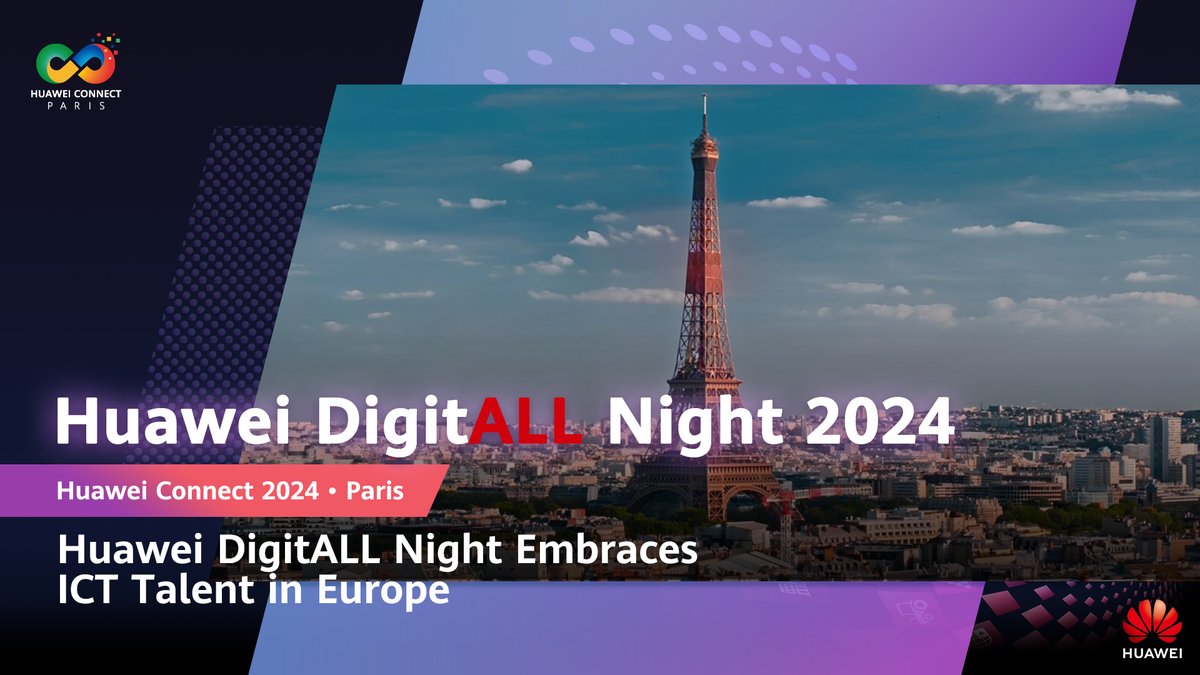 In the light of fast approaching #DigitALLNight2025, let's look back at how things went last year in Paris. We can't wait to show you what we've prepared for you this year in Madrid; stay tuned for the event agenda announcement and register in the meantime. #Huawei #HUAWEICONNECT