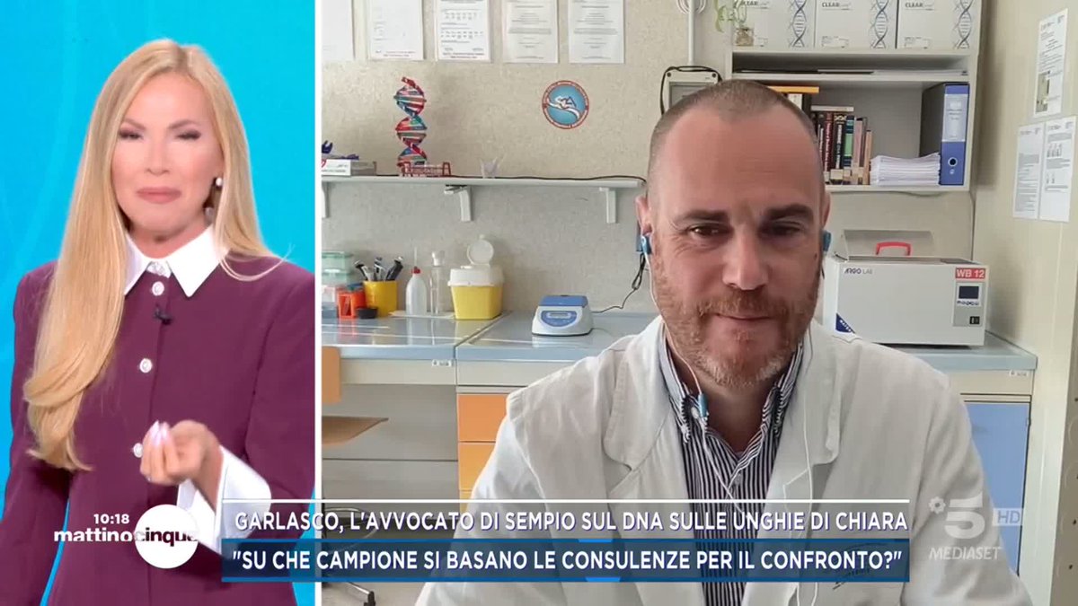 #Garlasco, parla il genetica Fabbri che ha analizzato il DNA sul cucchiaino della dei Poggi "Le consulenze sono state fatte prima del tampone" #Mattino5