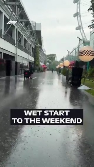 A sign of things to come this weekend? 👀☔️ #F1 #SingaporeGP