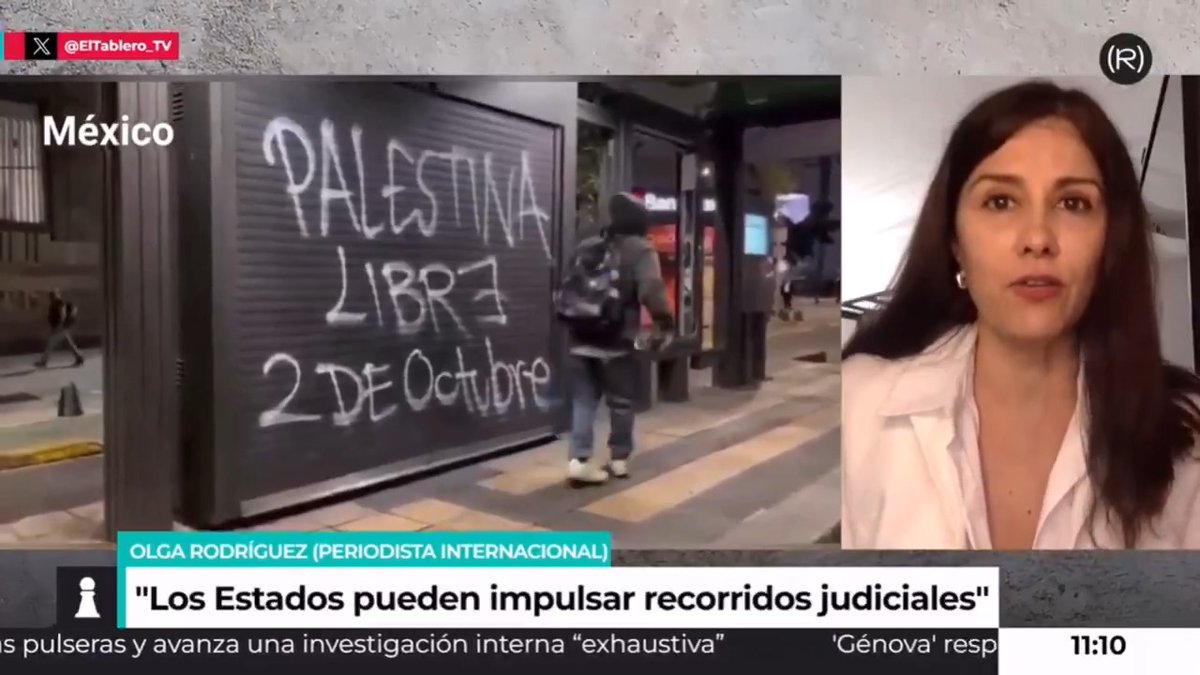 "Nada empieza hoy. Sabemos que en 2010 Israel mató a diez personas en otra flotilla. Por aquel entonces Israel ya bloqueaba de manera regular la Franja de Gaza. 17 años de bloqueo" Olga Rodríguez (Olga Rodríguez Francisco ✍️) 👇🏽 📺 EL TABLERO |