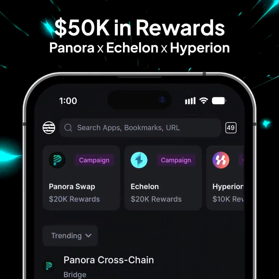 ๐ Aptos is now live in Backpack Wallet ๐ Swap, bridge, collect, and explore with ease. Learn how to earn your share of $50k+ in rewards ๐