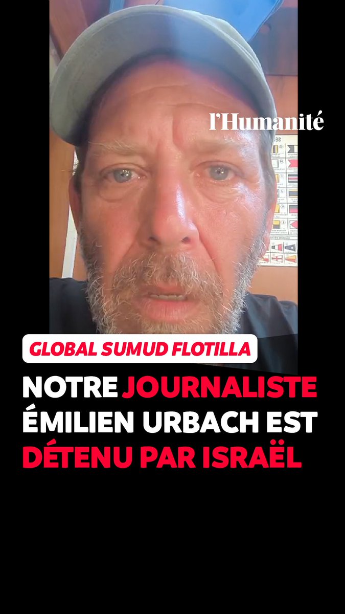 "Si vous voyez cette vidéo, c'est que j'ai été arrêté et que je suis arbitrairement retenu par les autorités israéliennes. […] S'il vous plaît, interpellez les autorités françaises." Notre journaliste, parti à bord de la Flottille, a été arrêté. ➡️
