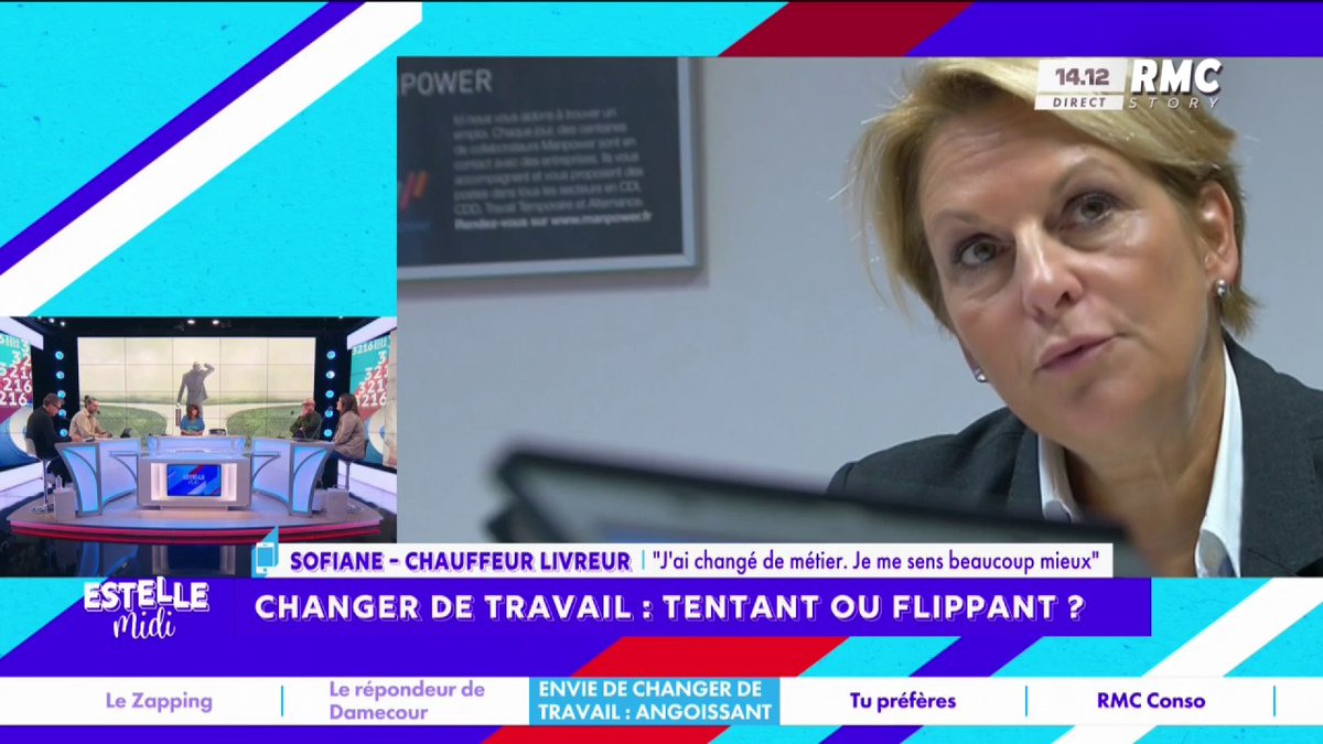 👩‍💻 Changer de travail 📞 Sofiane :"J'ai changé de métier il y a 1 mois ! J'étais directeur adjoint d'un hôtel, je suis passé chauffeur livreur. La restauration est l'un des métiers les plus sous-payés... Je gagne en qualité de vie, je peux m'occuper de mon fils" #EstelleMidi